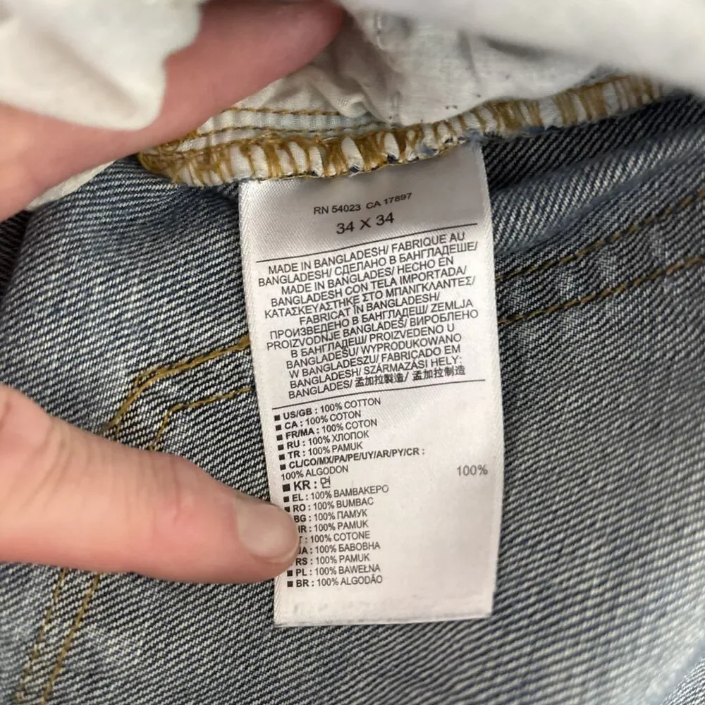 Banana Republic Jeans Men's 34 x 34 Straight Leg Medium Denim